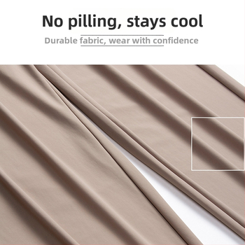 Панталони за лято за дами с свободен силует — нейлон 70–80%, висока еластичност, свободна кройка, къс крачол