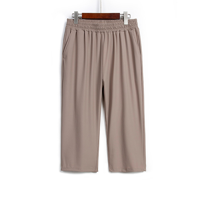 Панталони за лято за дами с свободен силует — нейлон 70–80%, висока еластичност, свободна кройка, къс крачол