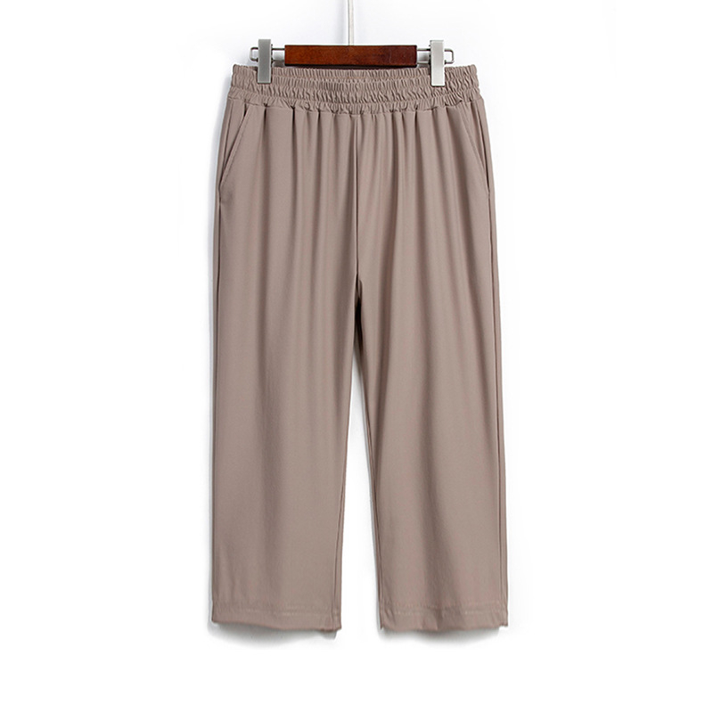 Панталони за лято за дами с свободен силует — нейлон 70–80%, висока еластичност, свободна кройка, къс крачол