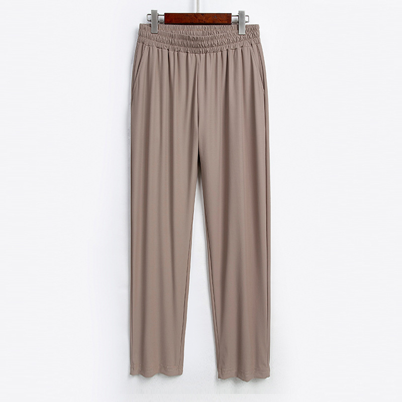 Панталони за лято за дами с свободен силует — нейлон 70–80%, висока еластичност, свободна кройка, къс крачол