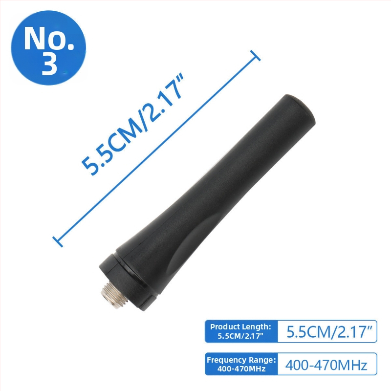 Kézibes rádió antenna SMA női csatlakozóval, kettős sáv 136-174/400-520 MHz, 3-5 km hatótávolság, zajellenállás