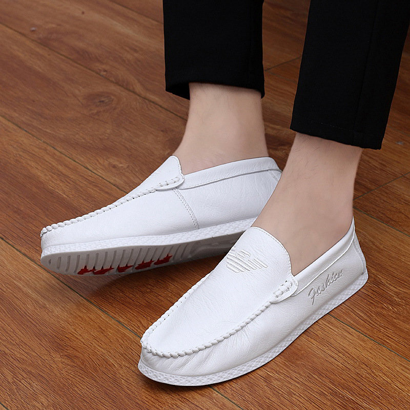 Muške Bean Shoes, Slip-On casual tenisice, prozračni microfibarski gornji dio, okrugli vrh, ravna gumena potplat, PU uložak, niski kroj