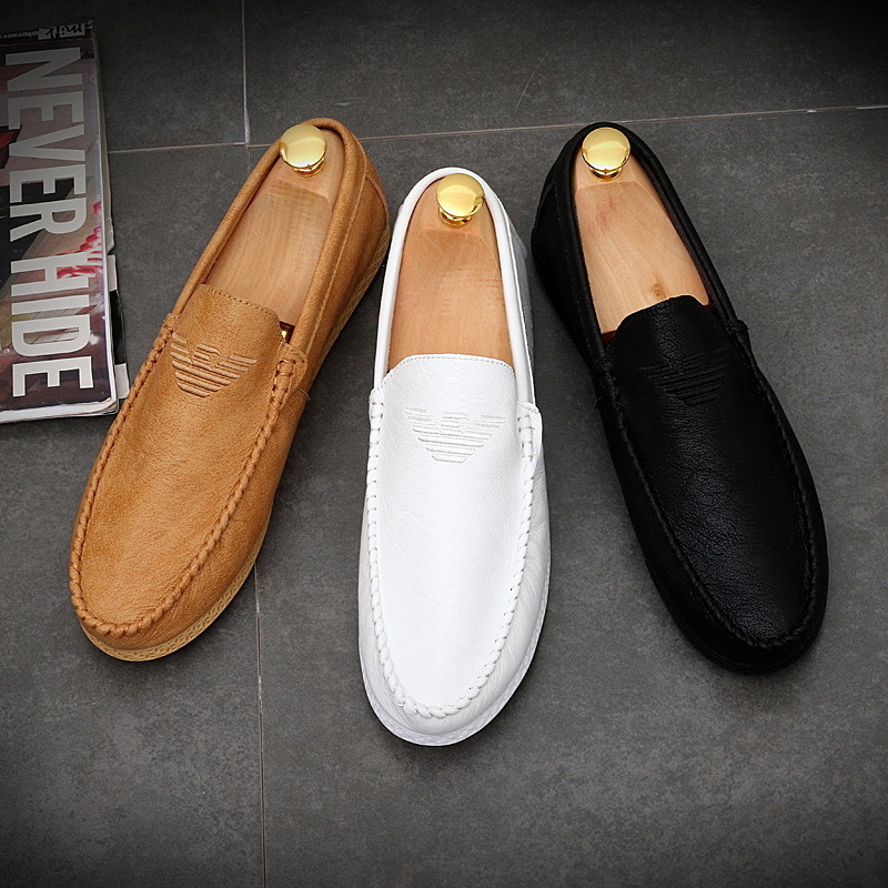 Muške Bean Shoes, Slip-On casual tenisice, prozračni microfibarski gornji dio, okrugli vrh, ravna gumena potplat, PU uložak, niski kroj
