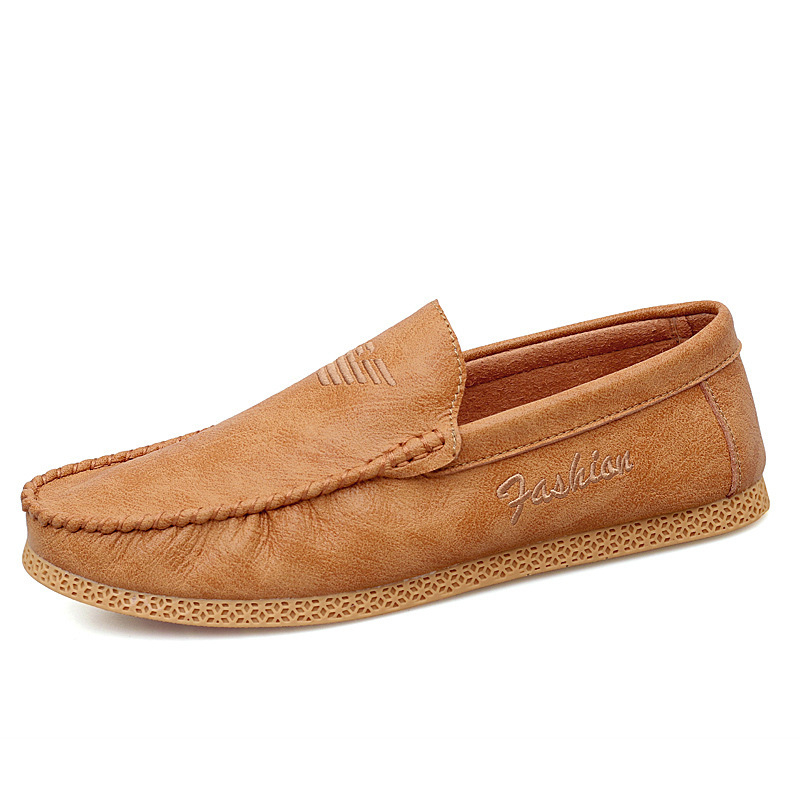 Muške Bean Shoes, Slip-On casual tenisice, prozračni microfibarski gornji dio, okrugli vrh, ravna gumena potplat, PU uložak, niski kroj