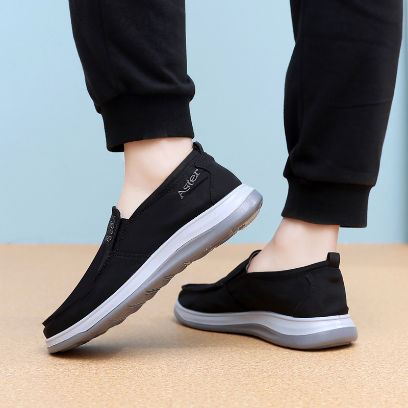 Muške slip-on platnene tenisice, prozračne gornje, mrežasta podstava, PU đon, okrugli vrh, niski otvor, proljeće-jesen