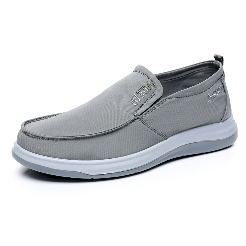 Muške slip-on platnene tenisice, prozračne gornje, mrežasta podstava, PU đon, okrugli vrh, niski otvor, proljeće-jesen