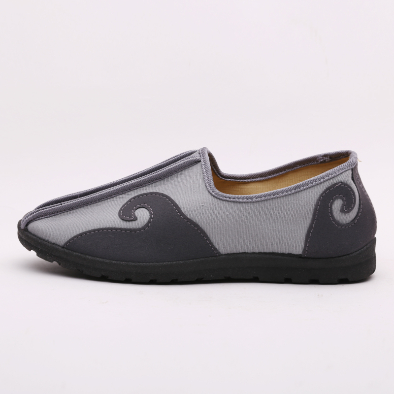 Muške platnene slip-on tenisice, okrugli nos, platnena gornja, PU đon, niski 1–3 cm, etnički stil