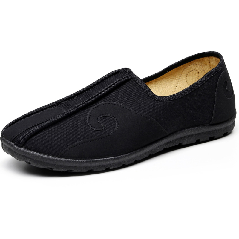 Muške platnene slip-on tenisice, okrugli nos, platnena gornja, PU đon, niski 1–3 cm, etnički stil
