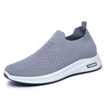 Muške prozračne slip-on tenisice lazy stila, gornji dio od mrežice, srednja visina 3–7 cm, PVC potplat injekcijom oblikovan, tekstilna uložak