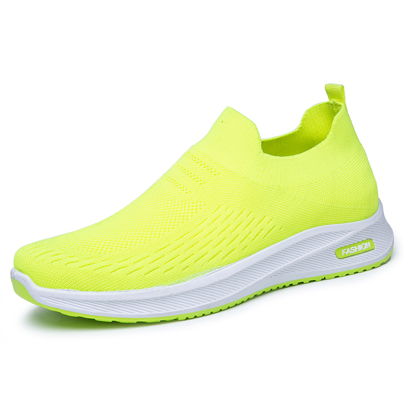 Muške prozračne slip-on tenisice lazy stila, gornji dio od mrežice, srednja visina 3–7 cm, PVC potplat injekcijom oblikovan, tekstilna uložak
