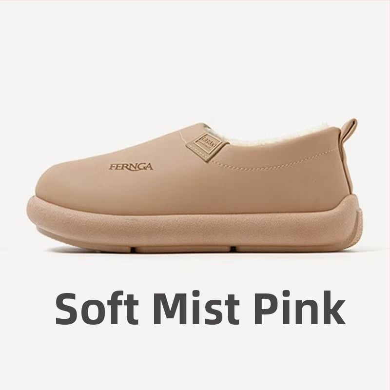 Unisex Χειμερινές Παντόφλες για το Σπίτι με PU Επάνω, EVA Σόλα, Φλίς Επένδυση, Αντιολισθητικές, Παχύτερες