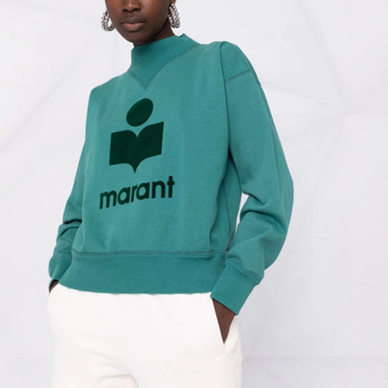Ženski pamučni fleece hoodie s kapuljacom i stojećim ovratnikom, ručno crtani uzorak, ultrakrata duljina