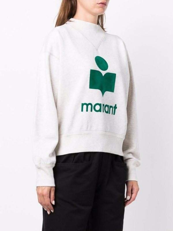 Ženski pamučni fleece hoodie s kapuljacom i stojećim ovratnikom, ručno crtani uzorak, ultrakrata duljina