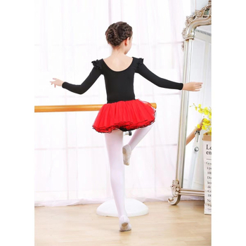 Παιδικά βελούρι χορευτικά καλσόν, μεσαίας πυκνότητας, ύφασμα από βαμβάκι, για ηλικίες 7–12 ετών