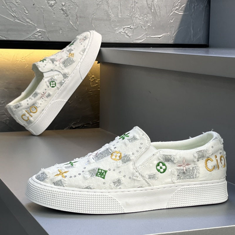 Ανδρικά slip-on παπούτσια χαμηλού ύψους – καμβά επάνω, σόλα από καουουκ, EVA πάτος, εσωτερική επένδυση με πλέγμα, λανσάρισμα Καλοκαίρι 2025