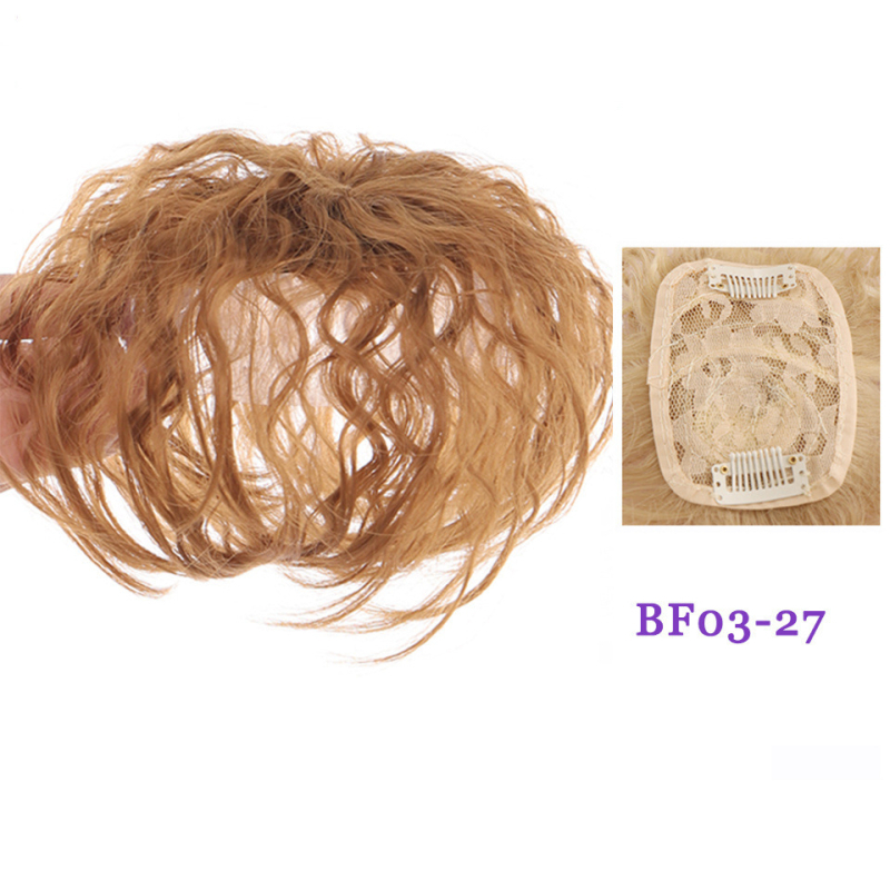 Topper περούκα BF03 — 3D φράντζες, κοντές μπούκλες, αφράτη κορυφή, θερμοανθεκτικές ίνες