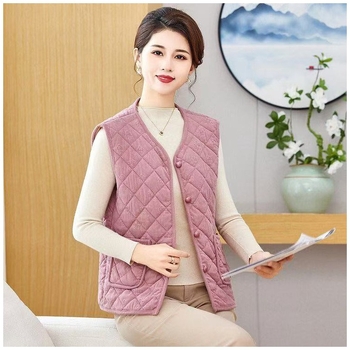 Γιλέκο σε στυλ ιαπωνικό/κορεατικό, χαλαρού στυλ, ύφασμα πολυεστέρα, γέμισμα πολυεστέρα-βαμβάκι, φθινοπωρινή σεζόν 2025.