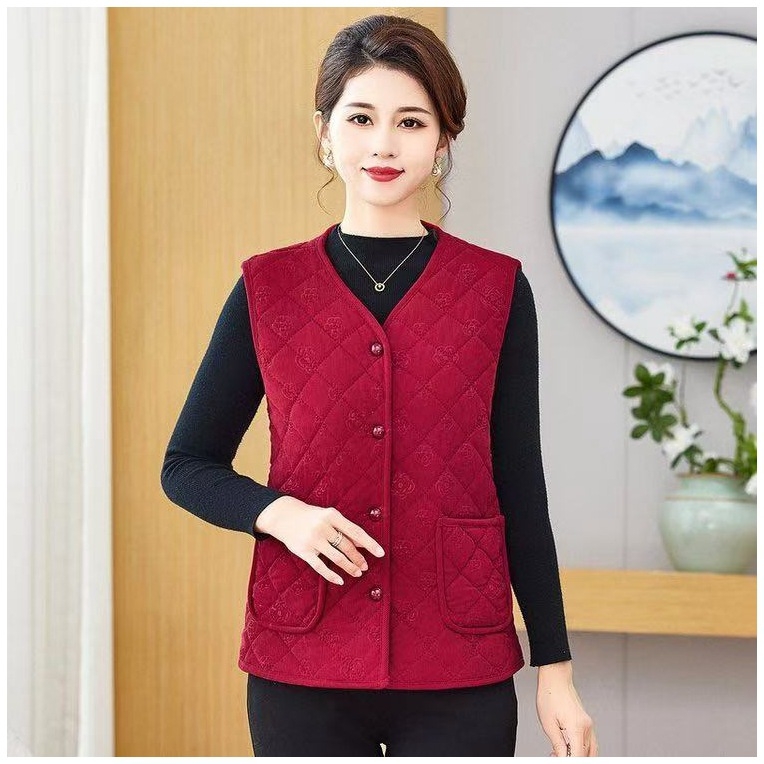 Γιλέκο σε στυλ ιαπωνικό/κορεατικό, χαλαρού στυλ, ύφασμα πολυεστέρα, γέμισμα πολυεστέρα-βαμβάκι, φθινοπωρινή σεζόν 2025.