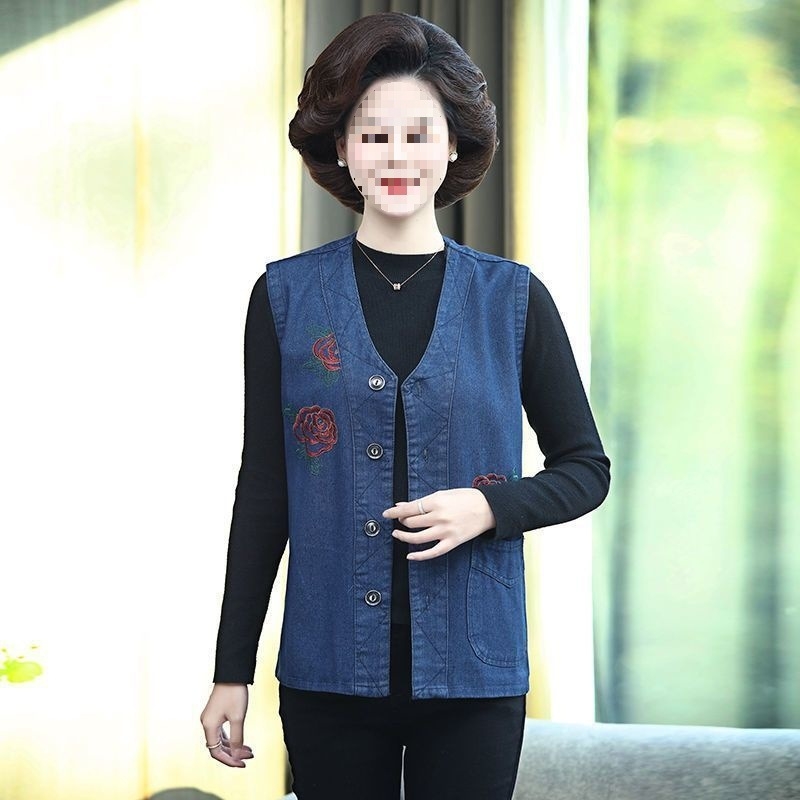 Γυναικείο γιλέκο χωρίς μανίκια με V-λαιμό, χαλαρή γραμμή, μαλλί προβάτων, άνοιξη 2025