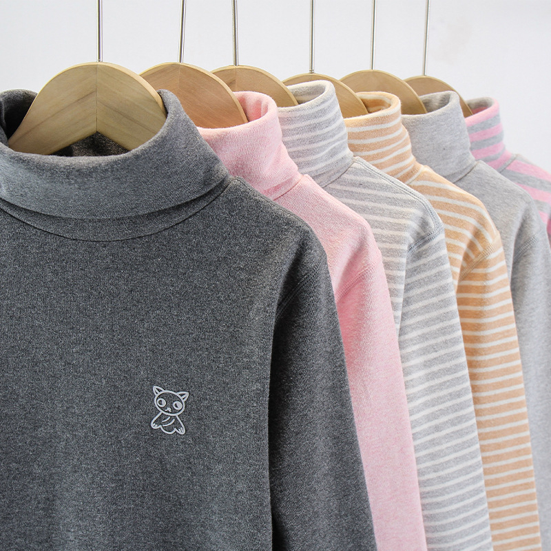 Zimski dječji termalni komplet donjeg rublja – s fleece podstavom, visokim ovratnikom, unisex, osnovni sloj