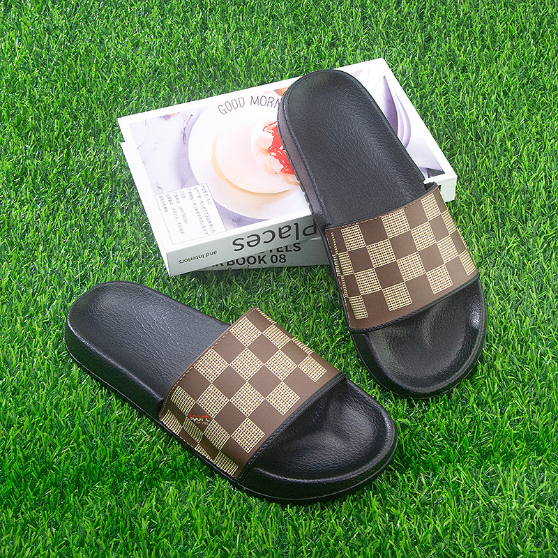 Muške kućne papuče slip-on s PVC gornjim dijelom, EVA đon, ležerni stil, proljeće 2025, otisak