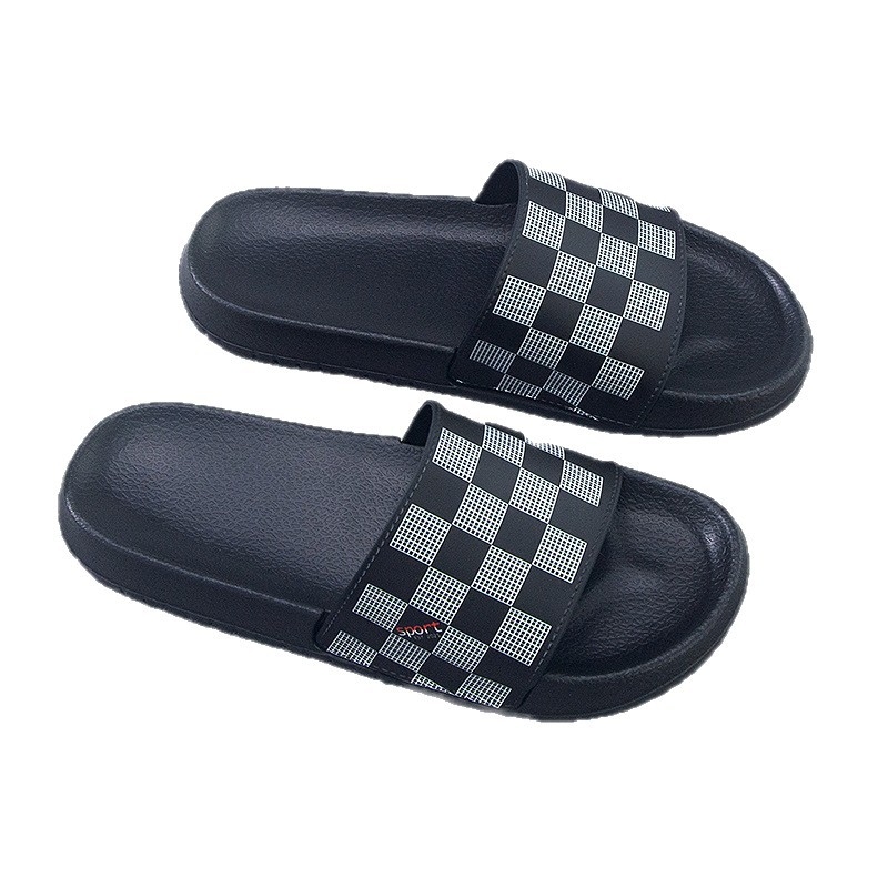 Muške kućne papuče slip-on s PVC gornjim dijelom, EVA đon, ležerni stil, proljeće 2025, otisak