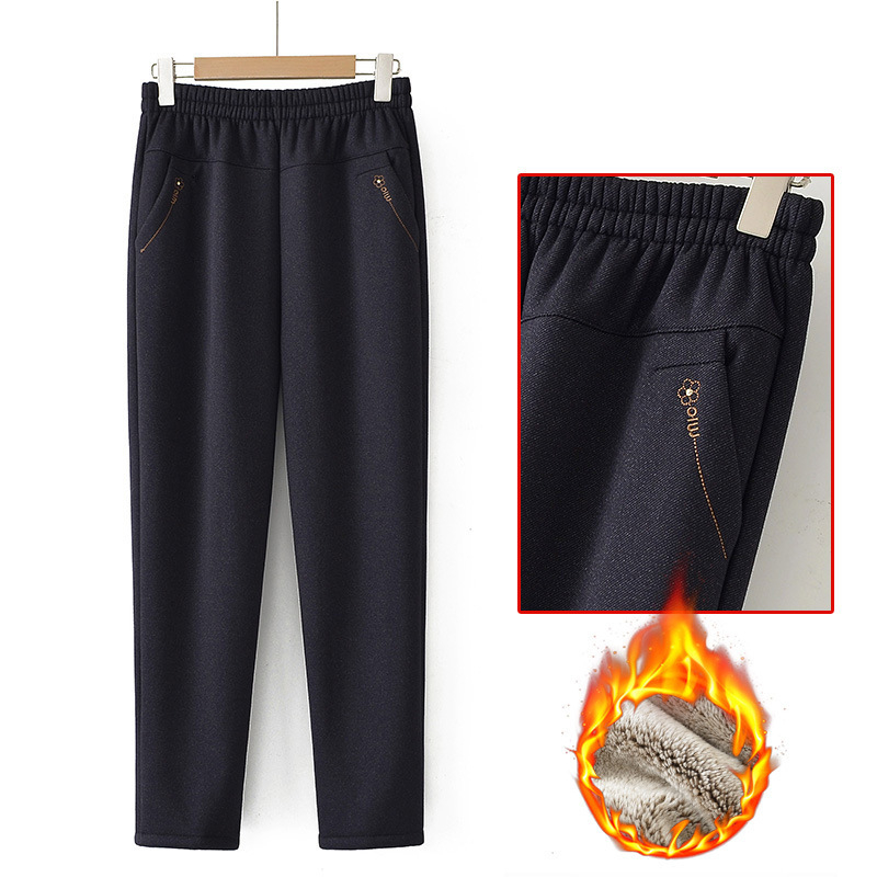 Őszi-téli fleeces nadrág, szabad szabású, mikroelasztikus, közepes vastagságú, poliészter 90–95% (fő anyag)