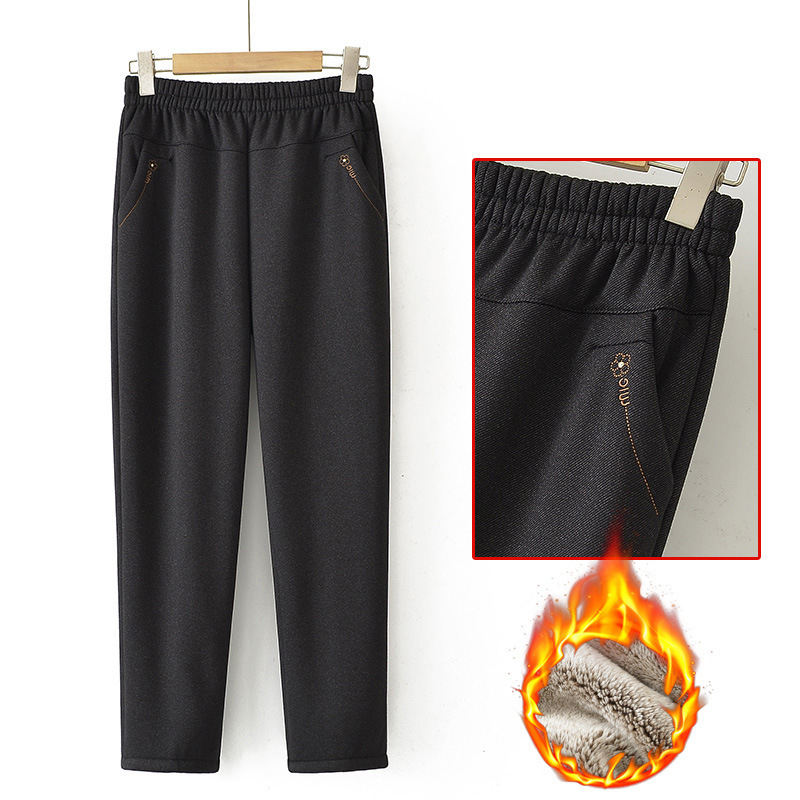 Őszi-téli fleeces nadrág, szabad szabású, mikroelasztikus, közepes vastagságú, poliészter 90–95% (fő anyag)