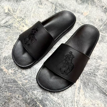 Papuci de bărbați, partea superioară din piele microfibră, talpă PVC, construcție talpă din viscoză, lansare primăvara 2025, greutate brută 500 g