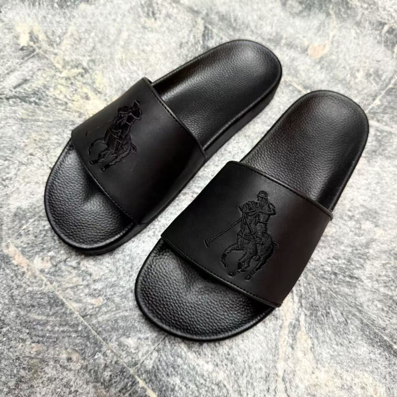 Papuci de bărbați, partea superioară din piele microfibră, talpă PVC, construcție talpă din viscoză, lansare primăvara 2025, greutate brută 500 g