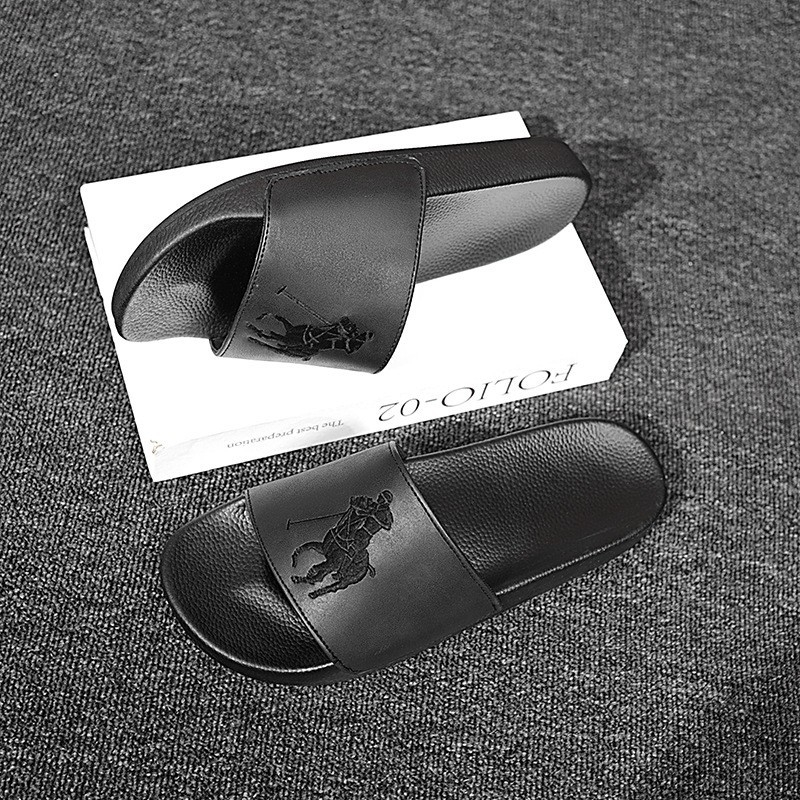 Papuci de bărbați, partea superioară din piele microfibră, talpă PVC, construcție talpă din viscoză, lansare primăvara 2025, greutate brută 500 g