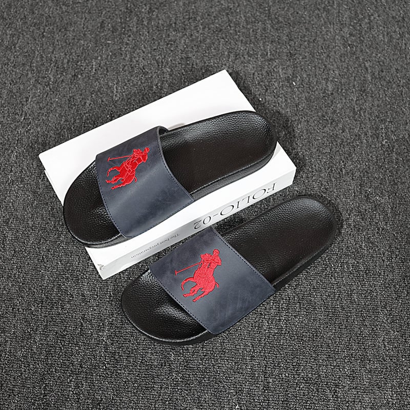 Papuci de bărbați, partea superioară din piele microfibră, talpă PVC, construcție talpă din viscoză, lansare primăvara 2025, greutate brută 500 g