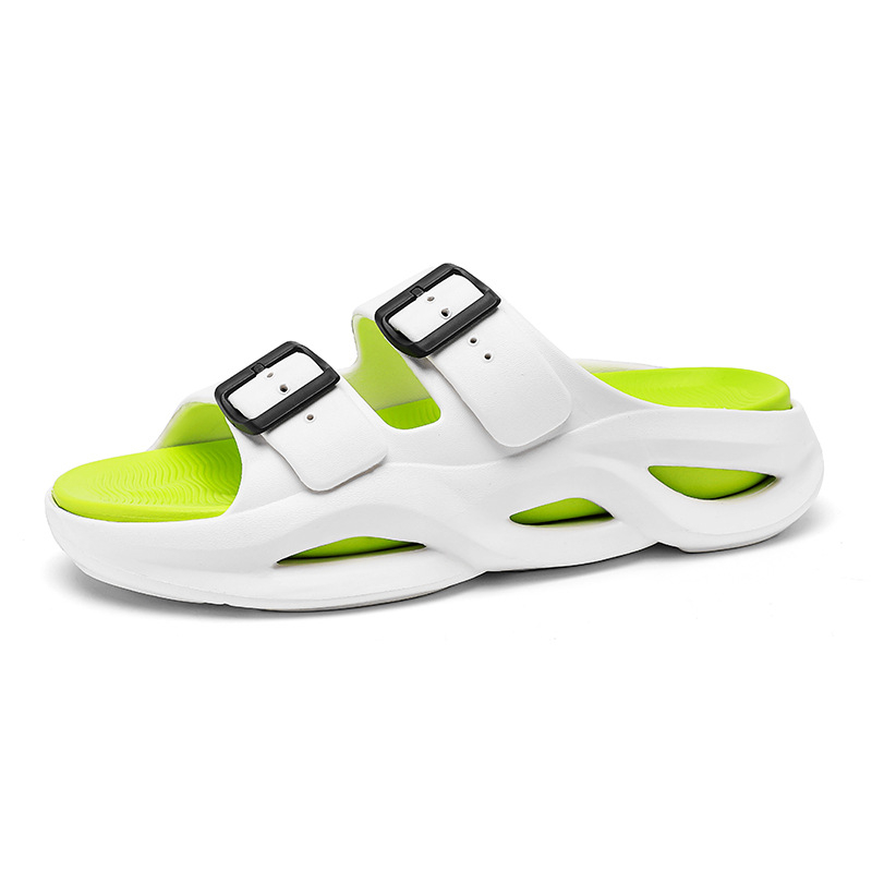 Мъжки пантофи за вкъщи, отворен пръст, EVA горна част и EVA подметка, младешки стил (Код 2451)