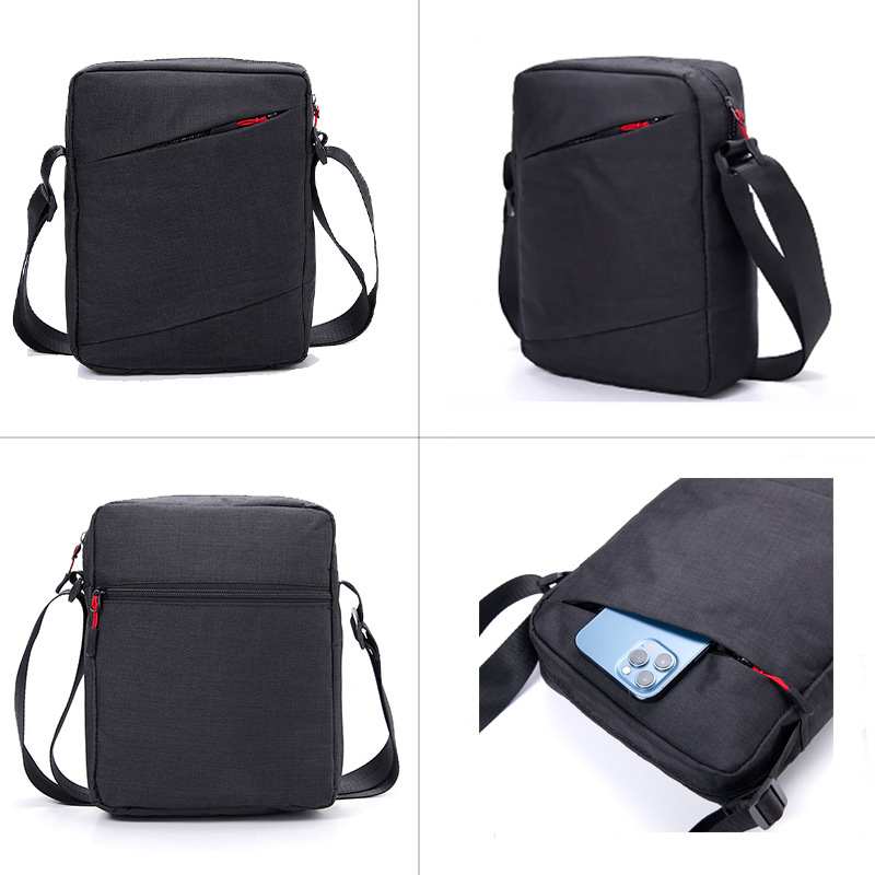 Muška torba za rameno – Oxford platno, Vodootporna, Kompatibilna s 10-inčnim prijenosnikom, Marka Mika Nu, Crossbody stil