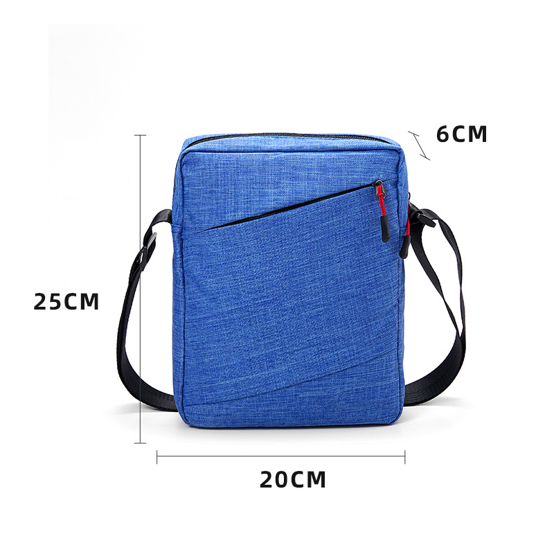 Muška torba za rameno – Oxford platno, Vodootporna, Kompatibilna s 10-inčnim prijenosnikom, Marka Mika Nu, Crossbody stil