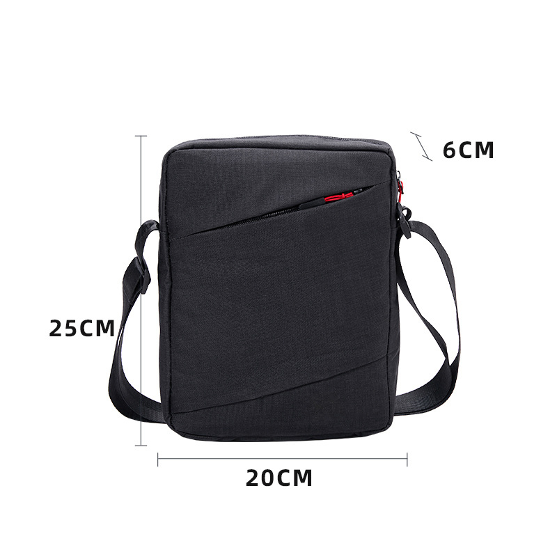 Muška torba za rameno – Oxford platno, Vodootporna, Kompatibilna s 10-inčnim prijenosnikom, Marka Mika Nu, Crossbody stil