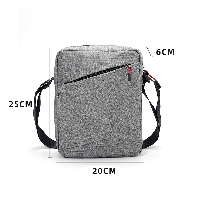 Muška torba za rameno – Oxford platno, Vodootporna, Kompatibilna s 10-inčnim prijenosnikom, Marka Mika Nu, Crossbody stil
