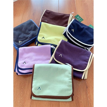 Kétoldalas polár fleece sál téli viselet – kézzel horgolt, poliészter, melegen tart, uniszex