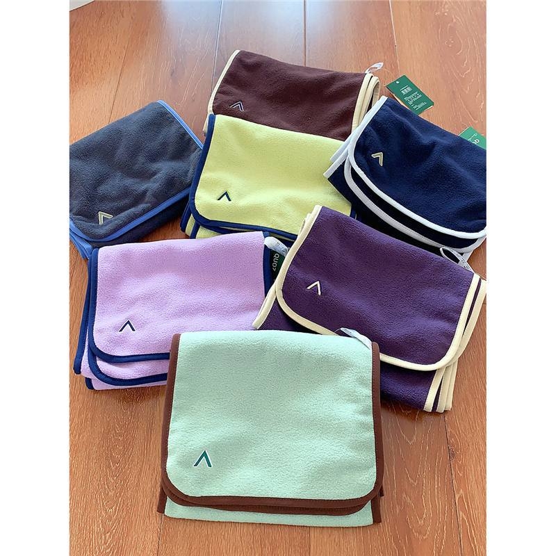 Kétoldalas polár fleece sál téli viselet – kézzel horgolt, poliészter, melegen tart, uniszex