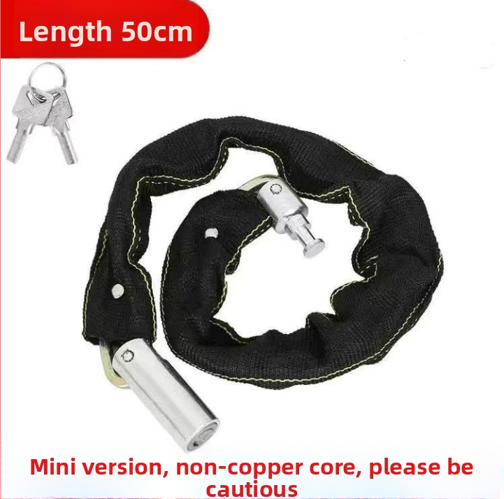 Bezpečnostný reťazový zámok na bicykle, Strong Force, model 201, zliatina, 500 g, prenášateľný, pre bicykle, elektrické vozidlá a motocykle