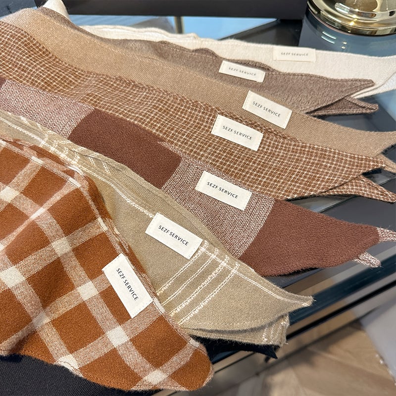 Pleteni šal s dijamantnim uzorkom za žene, jesen/zima, topao, višenamjenski mali šal (Warp knitting; Plain weave; Keep warm; Jinhua; Polyester fiber)