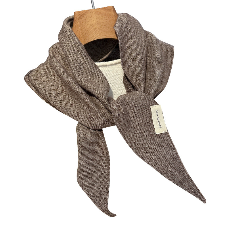 Pleteni šal s dijamantnim uzorkom za žene, jesen/zima, topao, višenamjenski mali šal (Warp knitting; Plain weave; Keep warm; Jinhua; Polyester fiber)