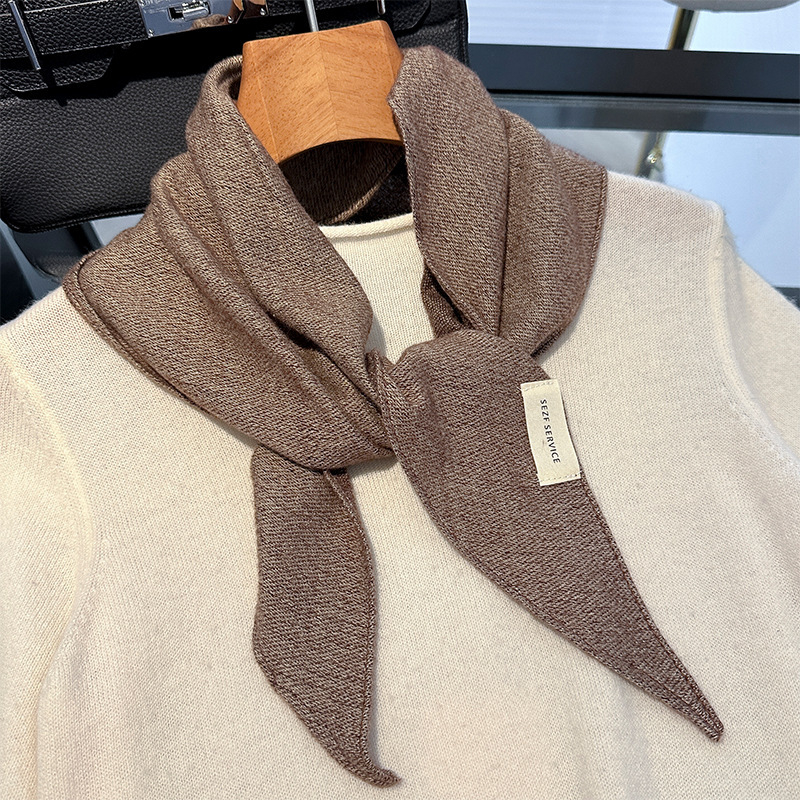 Pleteni šal s dijamantnim uzorkom za žene, jesen/zima, topao, višenamjenski mali šal (Warp knitting; Plain weave; Keep warm; Jinhua; Polyester fiber)