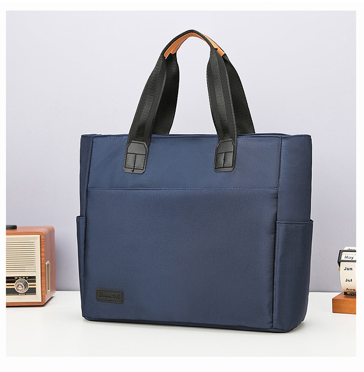 Yu zhe Tote torba, unisex torba za gradske potrebe, Oxford platno, velika kapaciteta, kvadratni oblik za dokumente