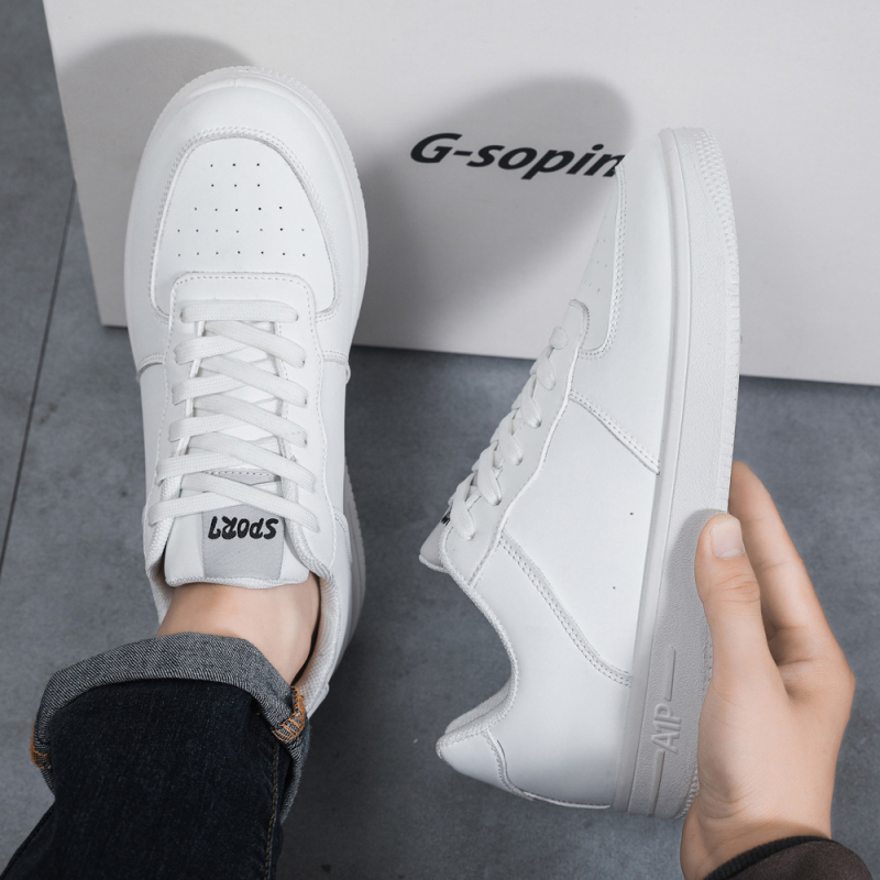 Patike za skateboard, korejski stil, gornji dio od mikrovlakna, okrugli vrh, plastična potplat, EVA uložak