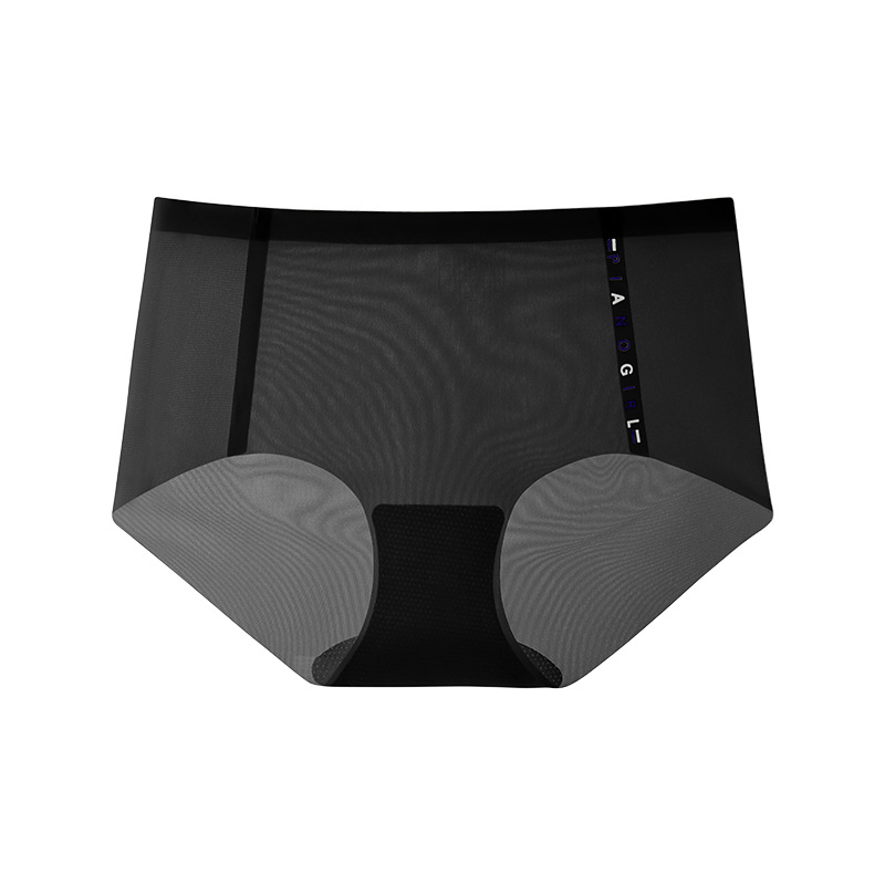 Chiloți femei fără cusături din nailon, talie medie, antibacteriale, respirabile, uscare rapidă