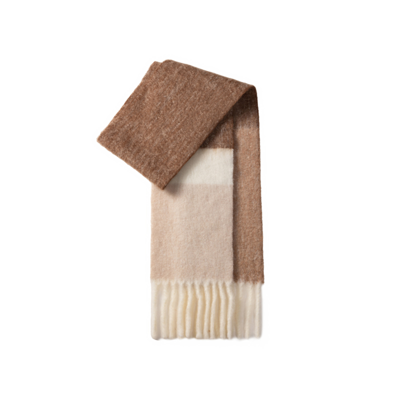 Ženski vuneni šal s produženom duljinom, pleten warp knitting, topao zimi, 81–95% vuna