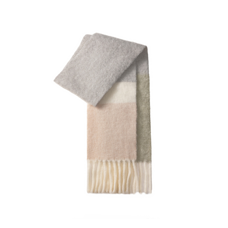 Ženski vuneni šal s produženom duljinom, pleten warp knitting, topao zimi, 81–95% vuna