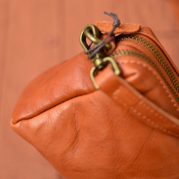 Muška clutch crossbody torba sa zipom, od prave kože prvog sloja, višestruki pretinci, za putovanja i slobodno vrijeme