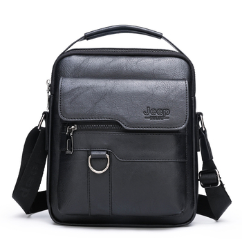 Muška torba za rame od PU kože, crossbody stil, jednobojna, otporna, podstava od poliestera, za poslovna putovanja